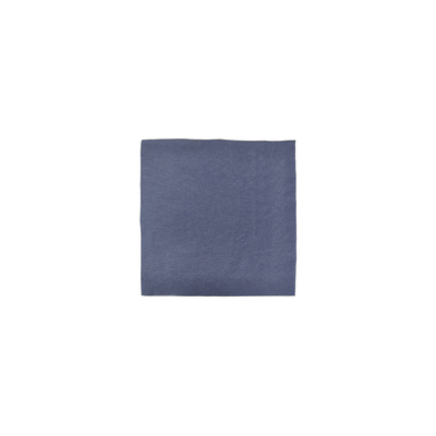 Serviette cocktail bleu 2c 4pl 24x24cm 2400pcs