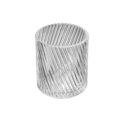 Relight Houder Twist Glas Transparant H90ø155mm 4st