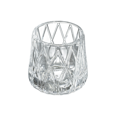 Relight holder Diamond glass glass transparent 6pcs