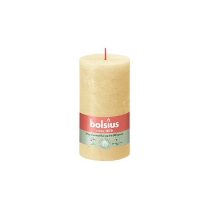 Blunt candle rustic 68x130mm burning time 60h 4pcs Oath beige