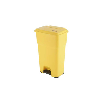 Poubelle à pédale Vileda Hera 85l jaune h79xl49xp39cm