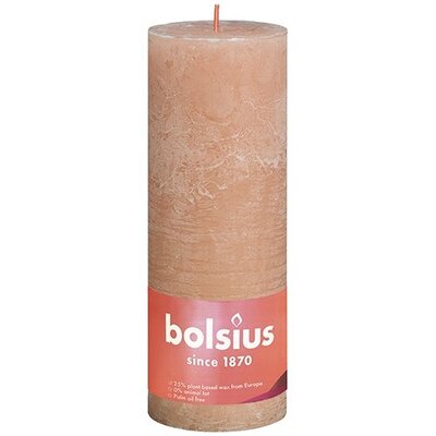 Rustic Pillar Candle - 68 x 190 mm - 85 hours - MISTY PINK
