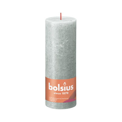 Bougie cylindrique Rustique - 68 x 190 mm - 85 heures - VERT JADE