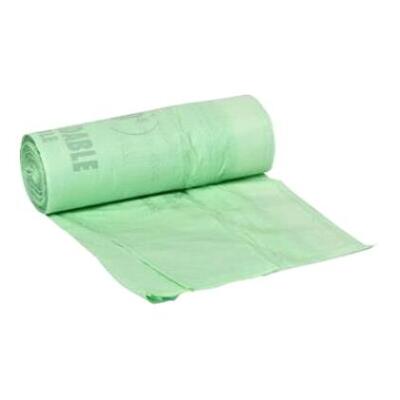 Biozak met trekbandsluiting - 60 x 80 cm - 18µ - 60 l - rol 25 stuks