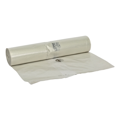 LD zak - 70 x 110 cm - T45 - 115 l - TRANSPARANT - rol 25 stuks