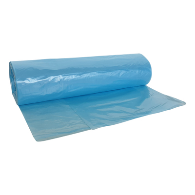 HD zak - 70 x 110 cm - T25 - 115 l - BLAUW TRANSPARANT - rol 25 stuks