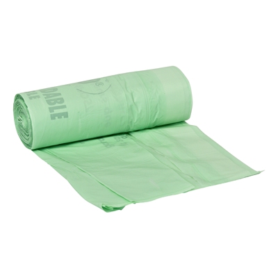 Biozak met trekbandsluiting - 50 x 65 cm - 18µ - 30 l - rol 25 stuks