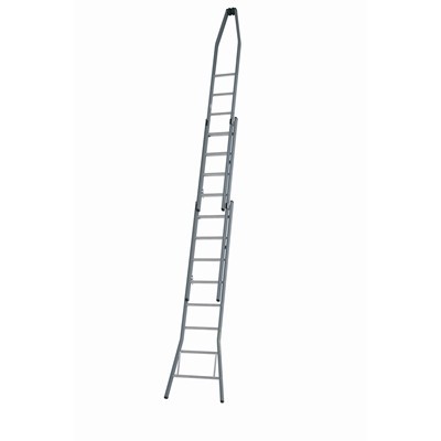 Ruitenwasladder 3-delig puntmodel - 9 + 9 + 9 treden - 3,43/6,70 m - 23 kg