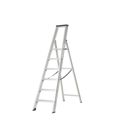 Industrietrap enkel - 5 + 1 treden - 1,50 m - 11 kg