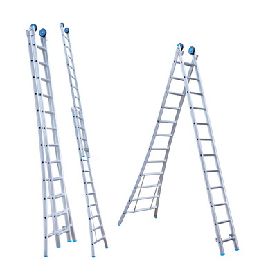 Schuifladder 2-delig - 2 x 12 treden - 3,25/5,50 m - 15,7 kg