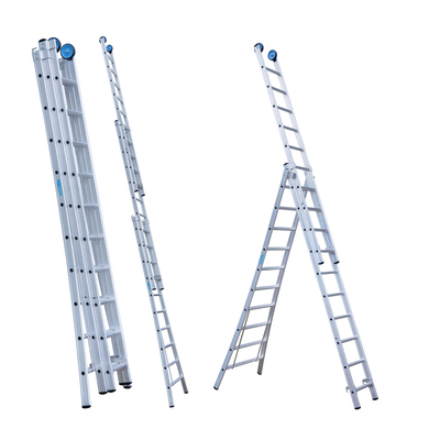 Schuifladder 3-delig - 3 x 10 treden - 2,75/6.25 m - 20,5 kg