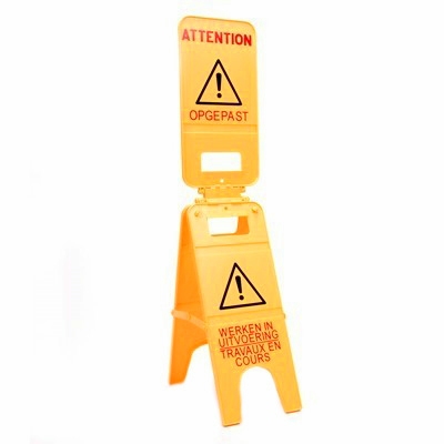 Seinbord trippel "Werken in uitvoering/Travaux en cours"