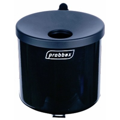 Wandasbak rond - 1,5 l - ZWART