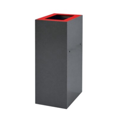 Bomabin Select Modus - 60 l - GRIJS - deksel ROOD