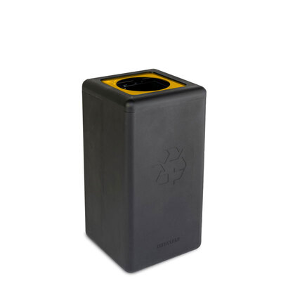Bomabin Select Brick - 65 l - NOIR - couvercle JAUNE
