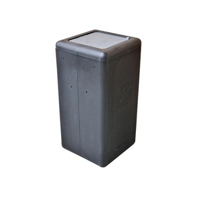 Bomabin Select Brick - 65 l - BLACK - closed lid GREY