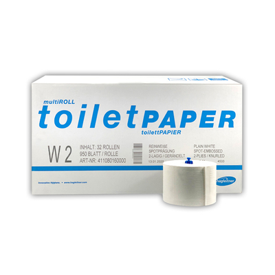 Lago toilet paper - 2 ply - 950 sheets - WHITE - 32 rolls