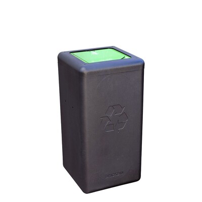 Bomabin Select Brick - 65 l - BLACK - closed lid GREEN