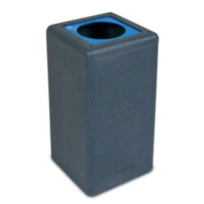 Bomabin Select Brick - 65 l - ZWART deksel BLAUW