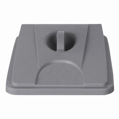 Couvercle fermé pour poubelle Bomabin Select Flat - GRIS