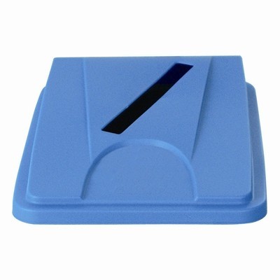 Papierdeksel voor afvalbak Bomabin Select Flat - BLAUW