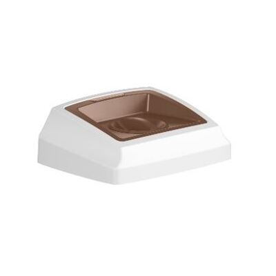 Lid for Bomabin Select Fit - 50 l - WHITE/BRUE - insert opening round with small lid