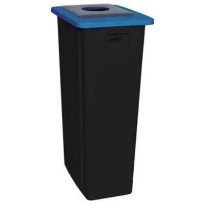 Bomabin Select Flat with bottle lid - 60 l - BLACK - lid BLUE