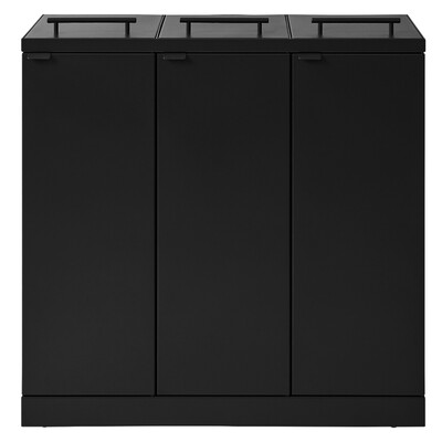 Bomabin Select Bica - 3 x 65 l - ZWART - deksel/deksel/deksel
