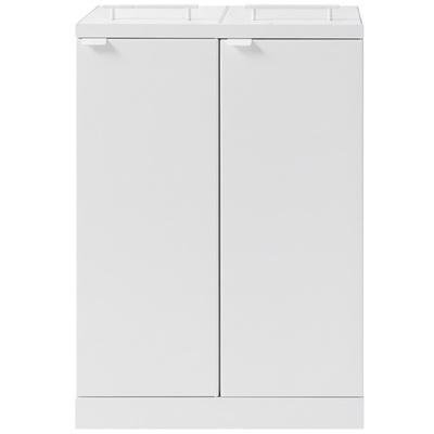 Bomabin Select Bica - 2 x 65 l - WIT - deksel/deksel