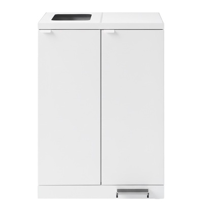 Bomabin Select Bica - 2 x 65 l - WIT- open/pedaal