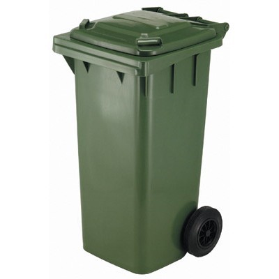 Mini container met 2 wielen - 140 l - GROEN