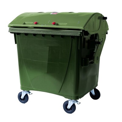 Container met 4 wielen - 1100 l - GROEN