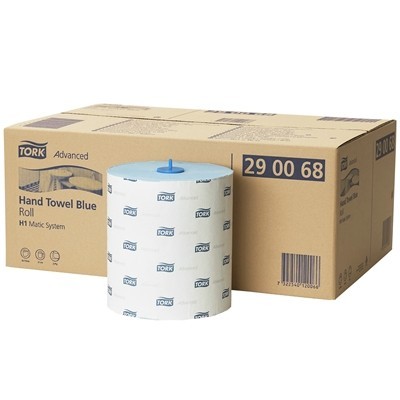 Tork Matic Advanced handdoekrol - zacht - 2 laags - 150 m x 21 cm - 6 rollen - BLAUW - 290068