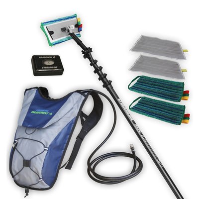 Dragonfly 4 indoor, supplied with a carbon telescopic handle of 6.4 meters (DRAGONFLY4-OV8-25)
