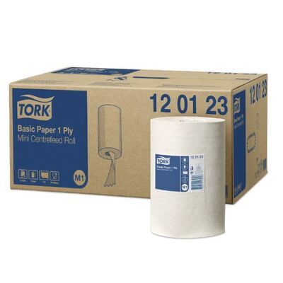 Tork Universal Mini Centerfeed poetspapier - 1 laags - 120 m x 21,5 cm - 6 rollen - WIT - 120123