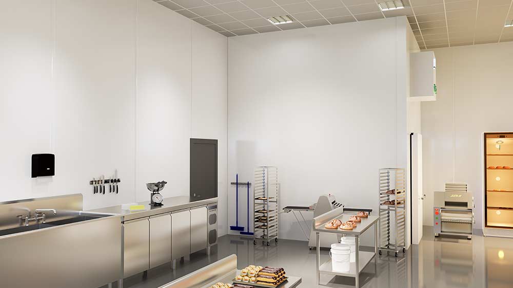 Lekkere taarten in een schone keuken