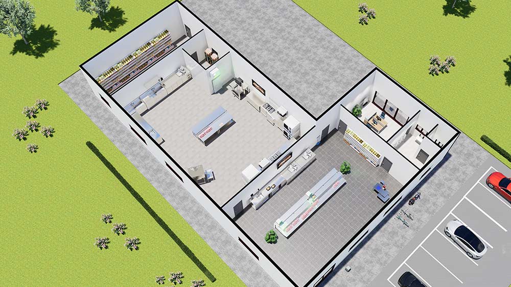 Alles voor de schoonmaak van de slagerij