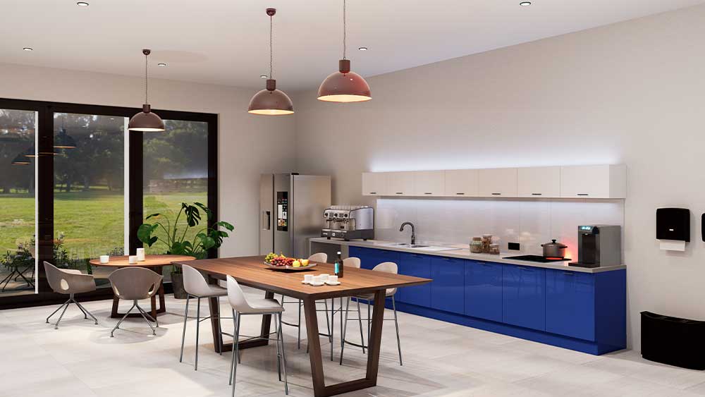 Houd de de keuken schoon