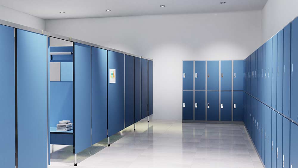 Omkleden in schone kleedhokjes