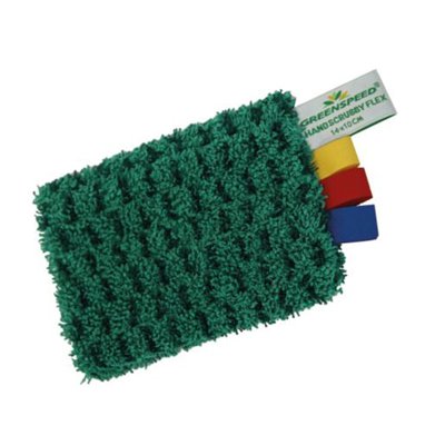 340480: Greenspeed Handscrubby Flex - 14 x 10 cm - GROEN