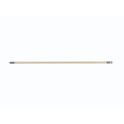 120361: Borstelsteel in hout - met plastiek schroefdraad en ophangoog - 140 cm