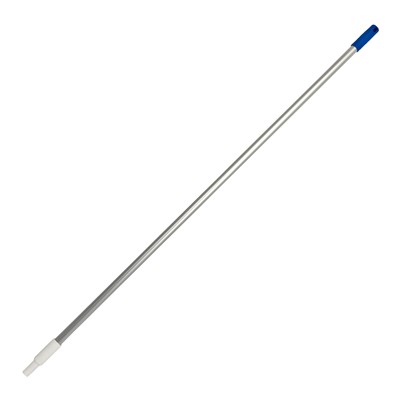 124375: Alusteel met schroefdraad - 150 cm - BLAUW