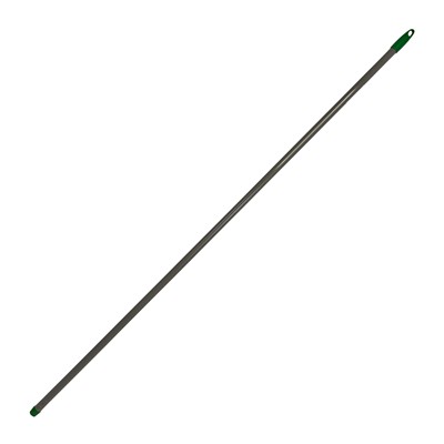 107784: Geplastificeerde metalen steel met schroefdraad - 150 cm