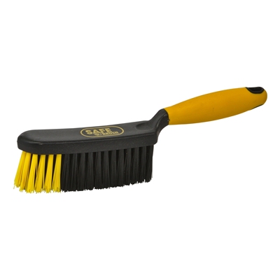 611384Y: Handveger industrie hard - 28 cm - ZWART/GEEL