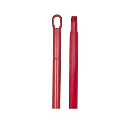 170903: Ergonomische monobloksteel met schroefdraad - 150 cm - ROOD