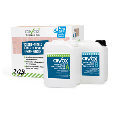 210295: Arvox Pro Voegen + Tegels - 2 x 2,5 l - Set