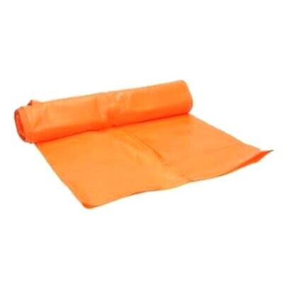650381: HD zak - 58 x 100 cm - T23 - 75 l - ORANJE - rol 20 stuks