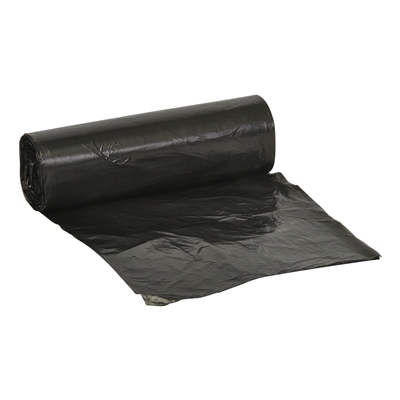 650372: HD zak - 60 x 60 cm - T10 - 35 l - ZWART - rol 50 stuks