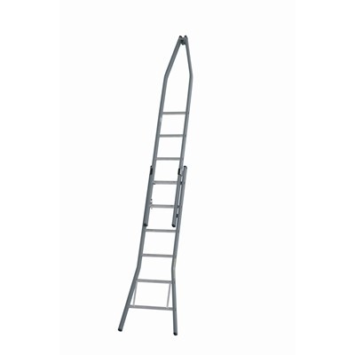 660067: Ruitenwasladder 2-delig puntmodel - 7 + 7 treden - 2.86/4.37 m - 10 kg