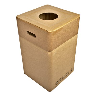 625395: Bomabin Select Cardboard - 82 l - deksel smalle ronde inworpopening